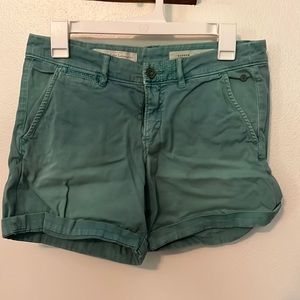 Teal Pilcro shorts, gently used. Hyphen size 27